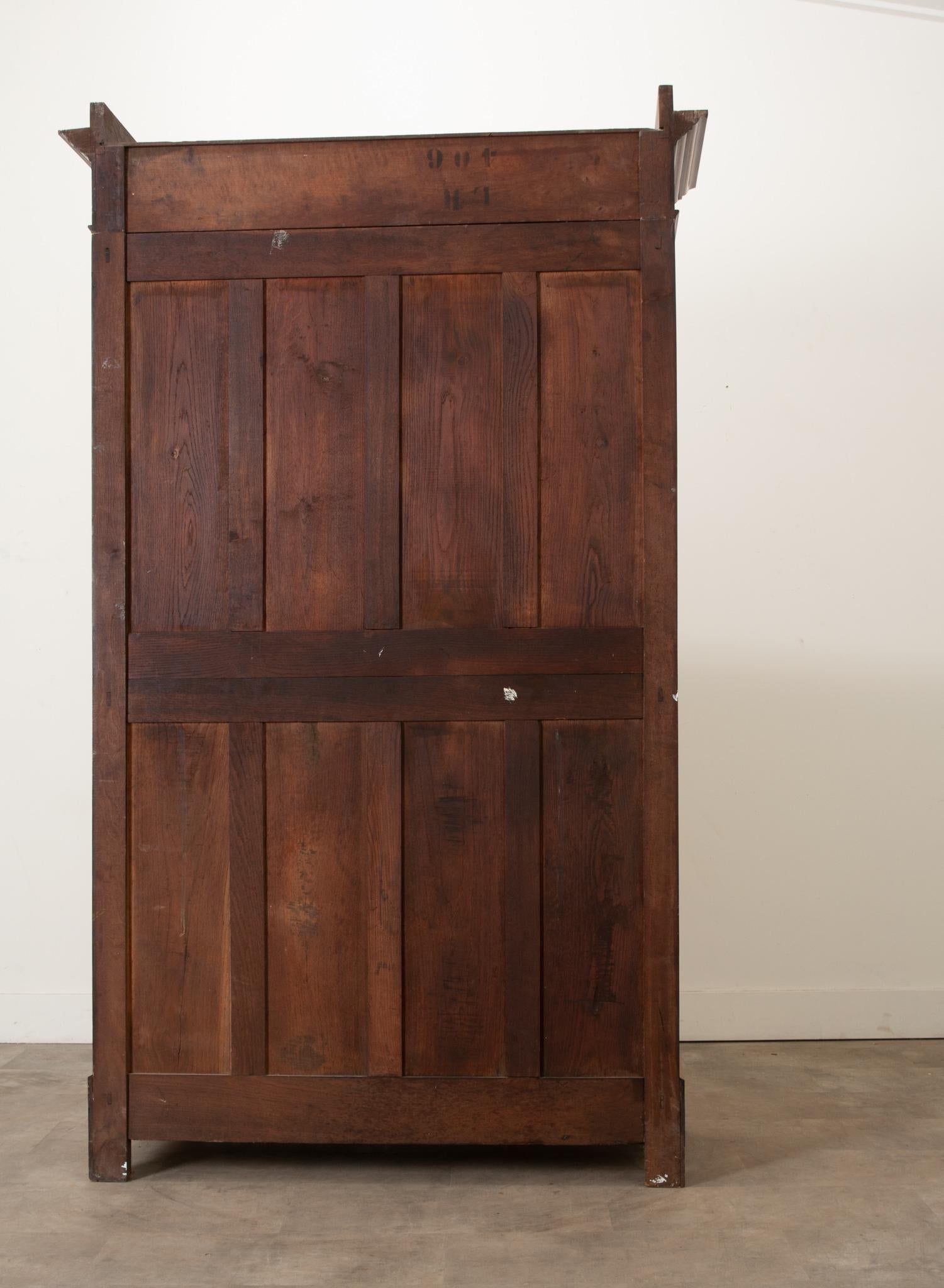 French Walnut Louis Philippe Armoire For Sale 6