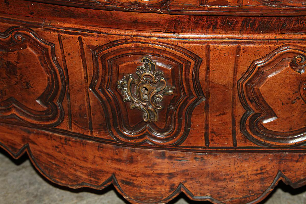 French Walnut Louis XV Provincial Commode 1