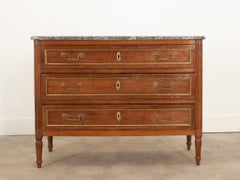 French Walnut Louis XVI Style Commode