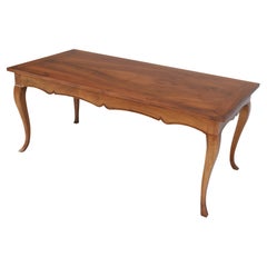 French Walnut LXV Style Cabrio Leg Dining Table Hand-Made in Our Workshop