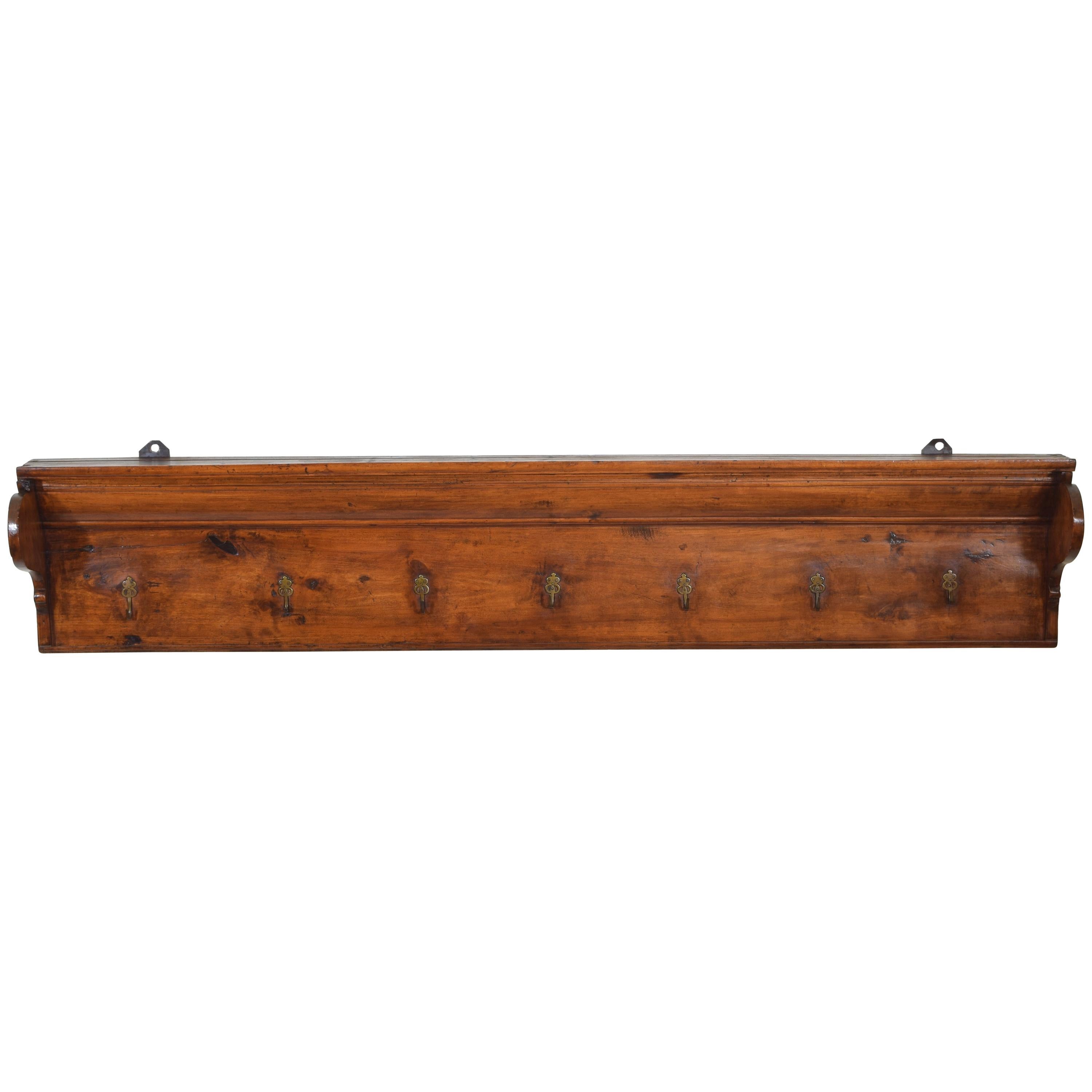 French Walnut Mid-19th Century Hanging Rack / Plate Display / Shelf