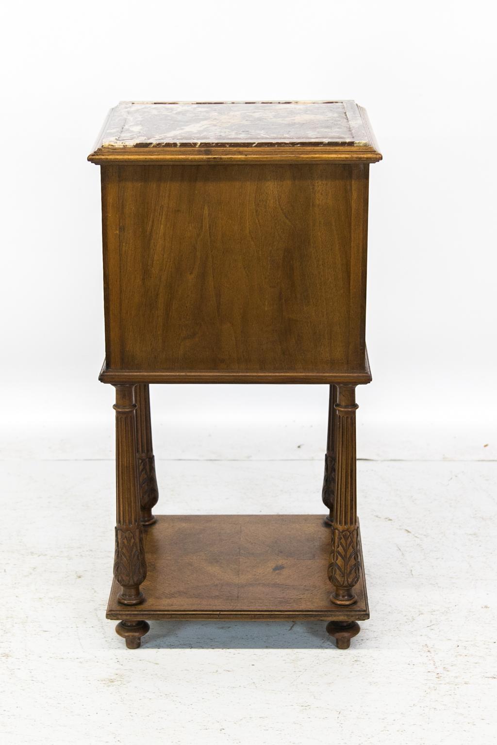 French Walnut Nightstand For Sale 7