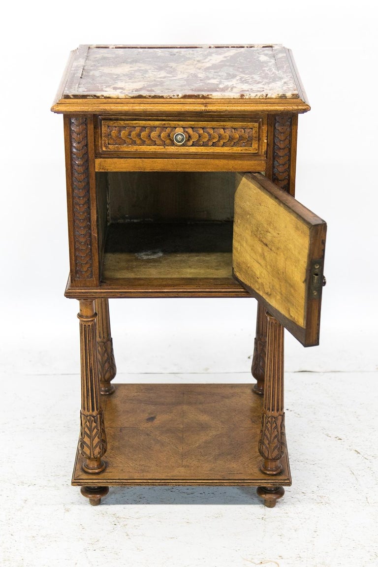 French Walnut Nightstand For Sale at 1stDibs