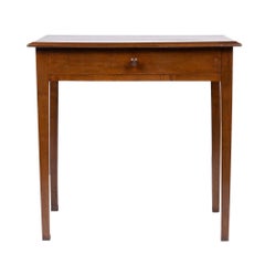French Walnut One Drawer Table, 1800's