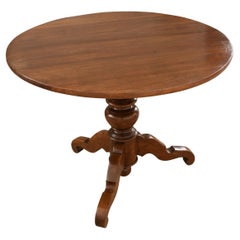 French Walnut Pedestal Breakfast Table