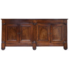 French Walnut Restauration Period Enfilade, circa 1825