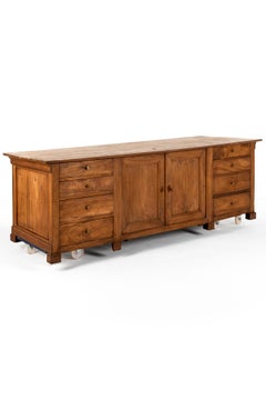 French Walnut Shop Counter or Kitchen Island