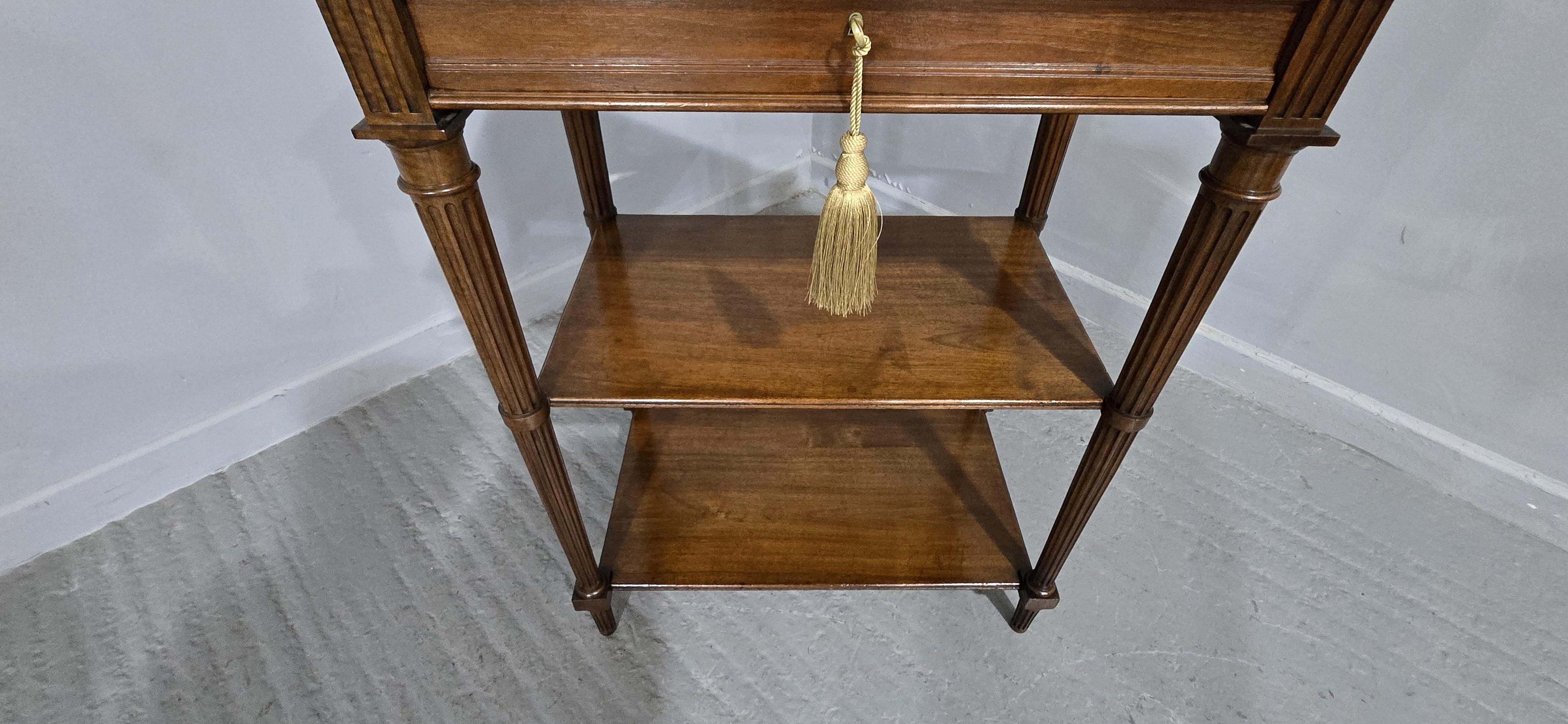 19th Century French Walnut Side Table For Sale