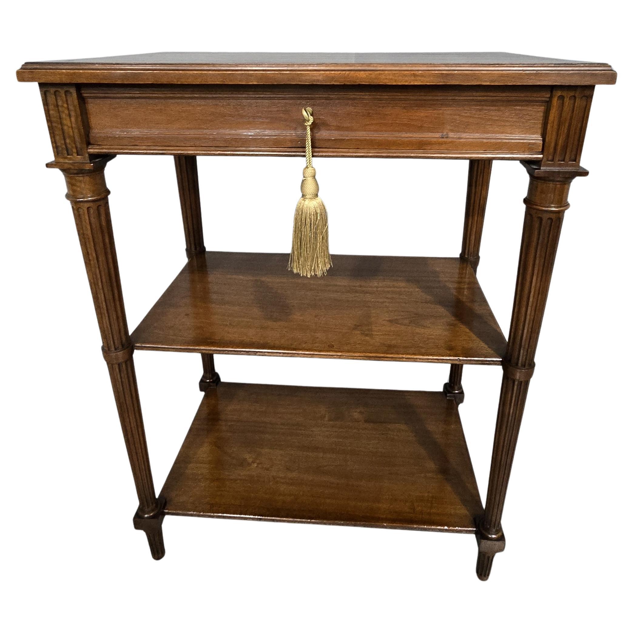 French Walnut Side Table For Sale