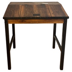 Antique French walnut standing desk