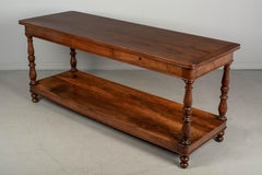 French Walnut Table de Drapier or Center Table