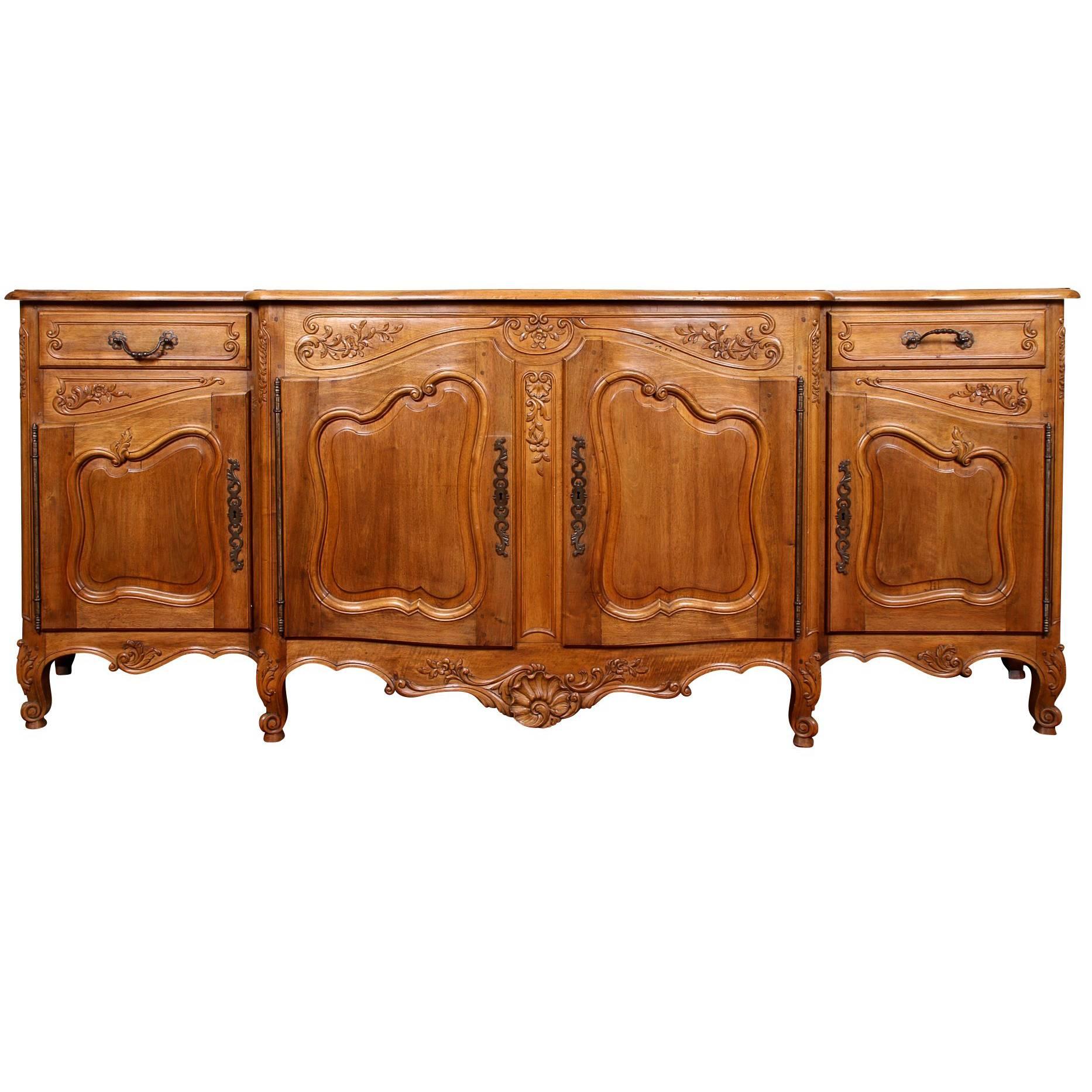 French Walnut Triple Enfilade For Sale