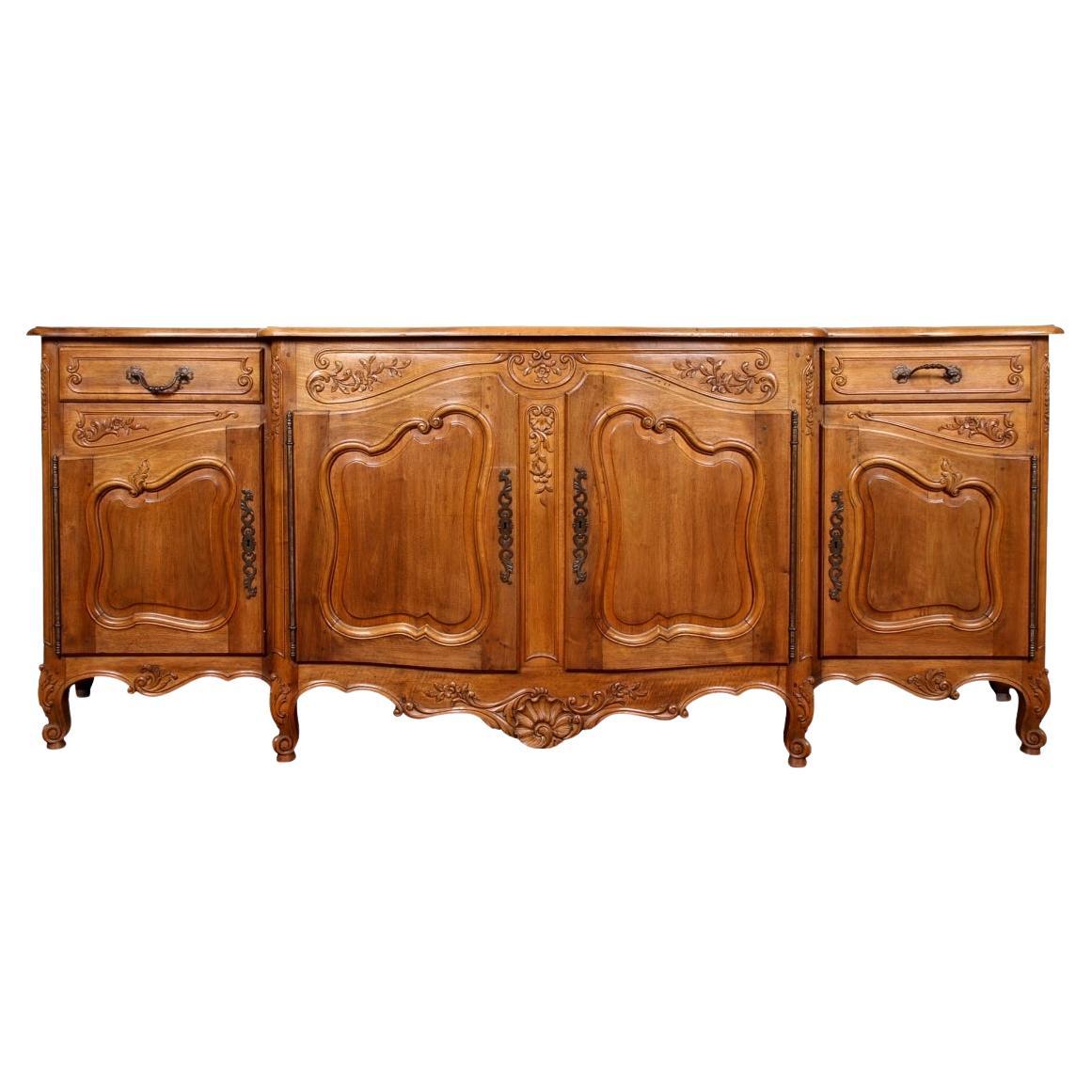 French Walnut Triple Sideboard