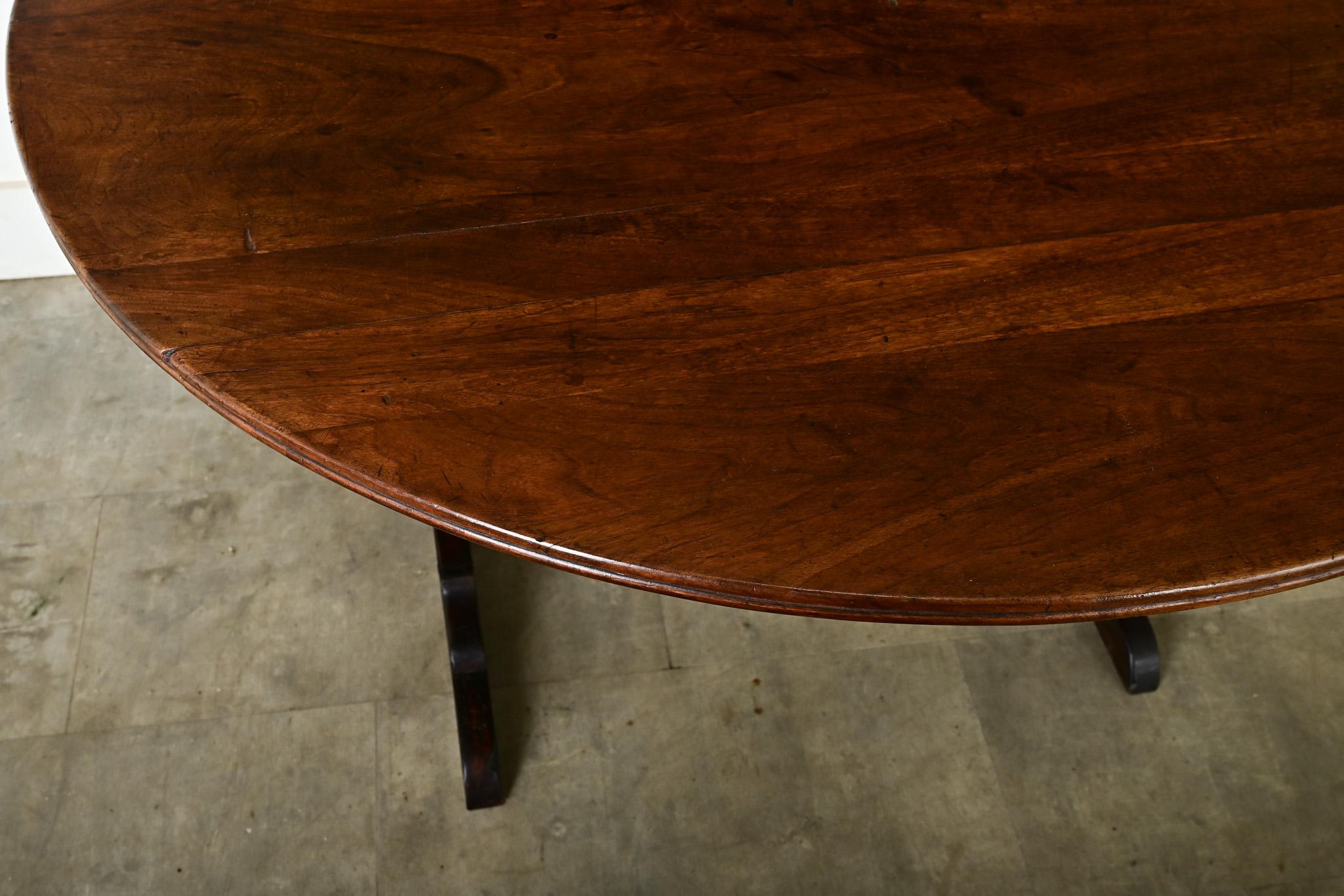 19th Century French Walnut Wine Tasters Table