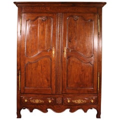 French Wardrobe 18th Century in Oak