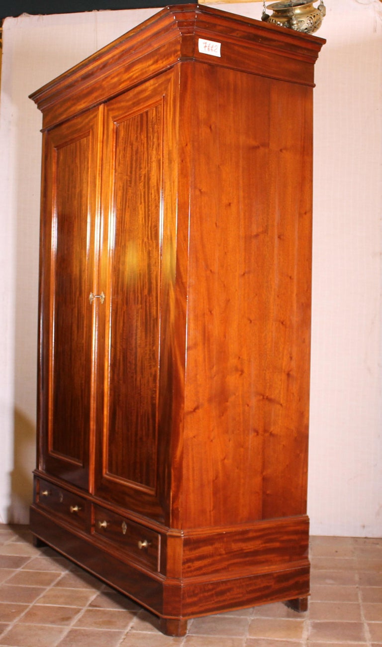 French Wardrobe 19 Century In Mahogany For Sale At 1stdibs