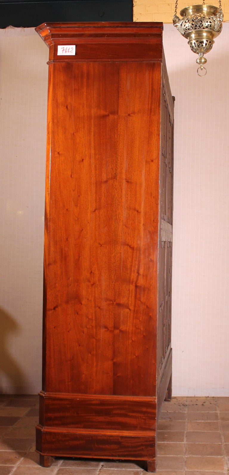 French Wardrobe 19 Century in Mahogany For Sale at 1stdibs