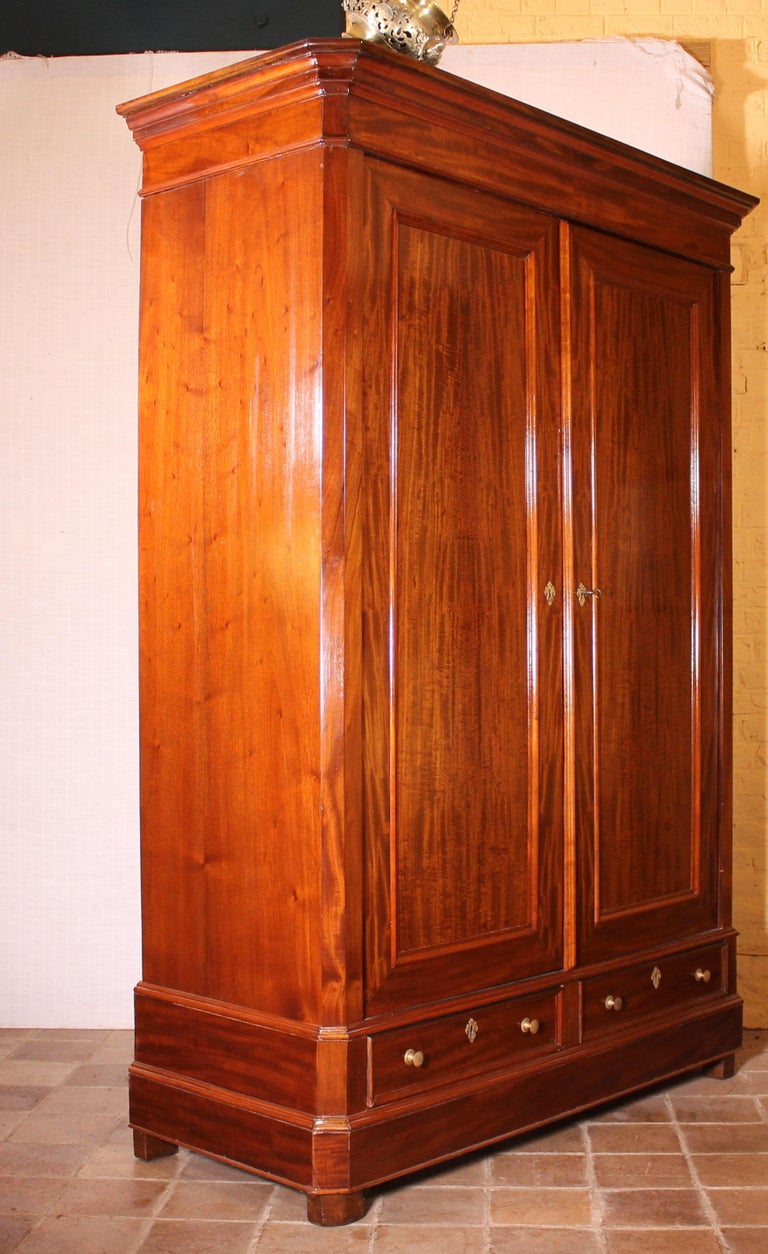 French Wardrobe 19 Century In Mahogany For Sale At 1stdibs