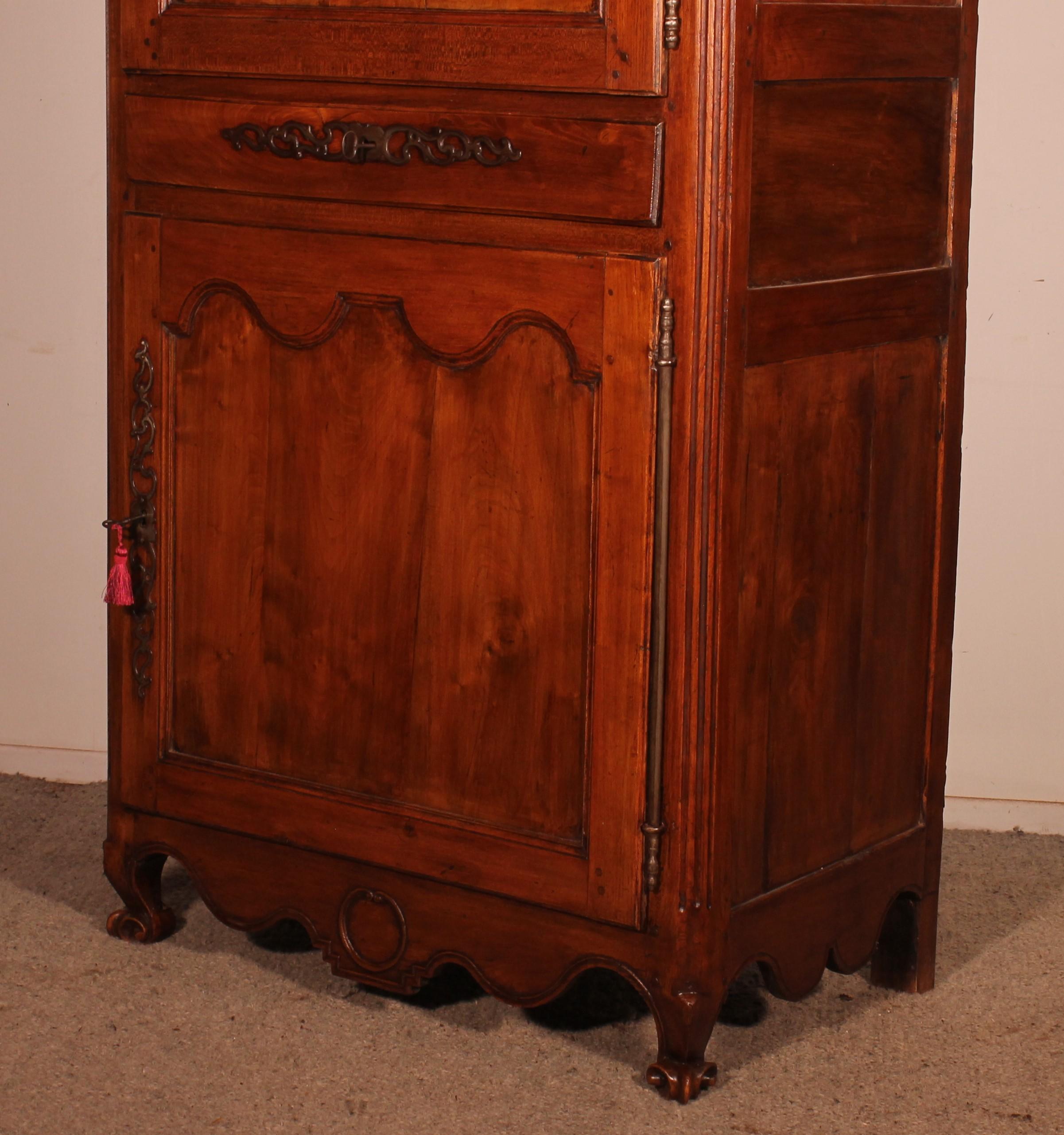 French Wardrobe In Cherry Wood - 18th Century For Sale 1
