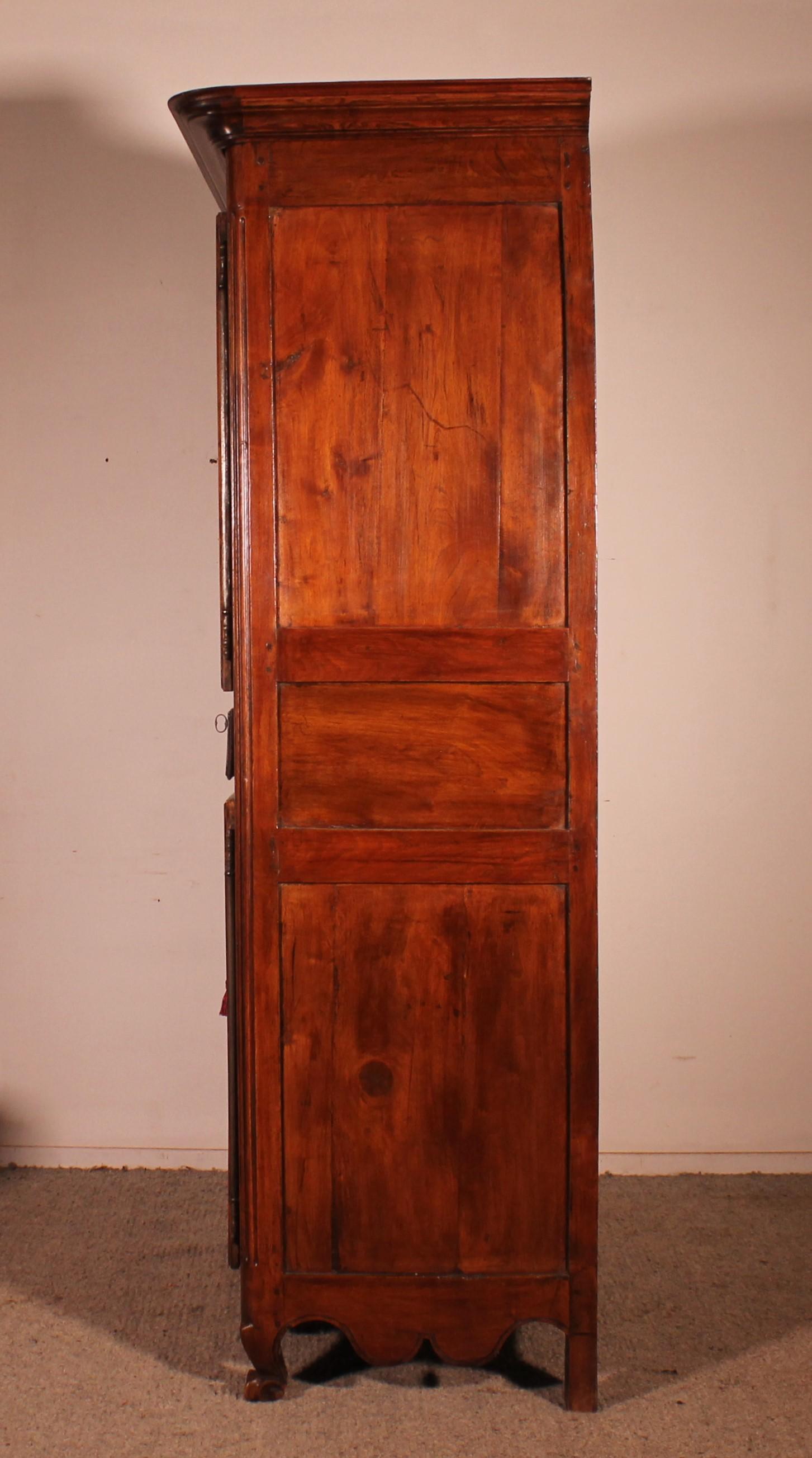 French Wardrobe In Cherry Wood - 18th Century For Sale 2
