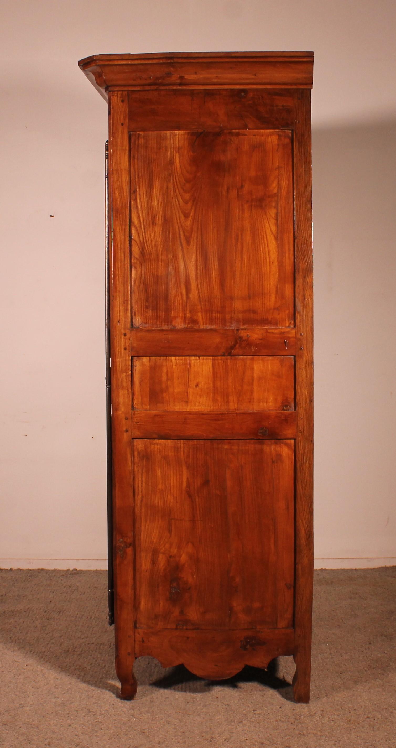 French Wardrobe In Cherry Wood - 18th Century For Sale 2