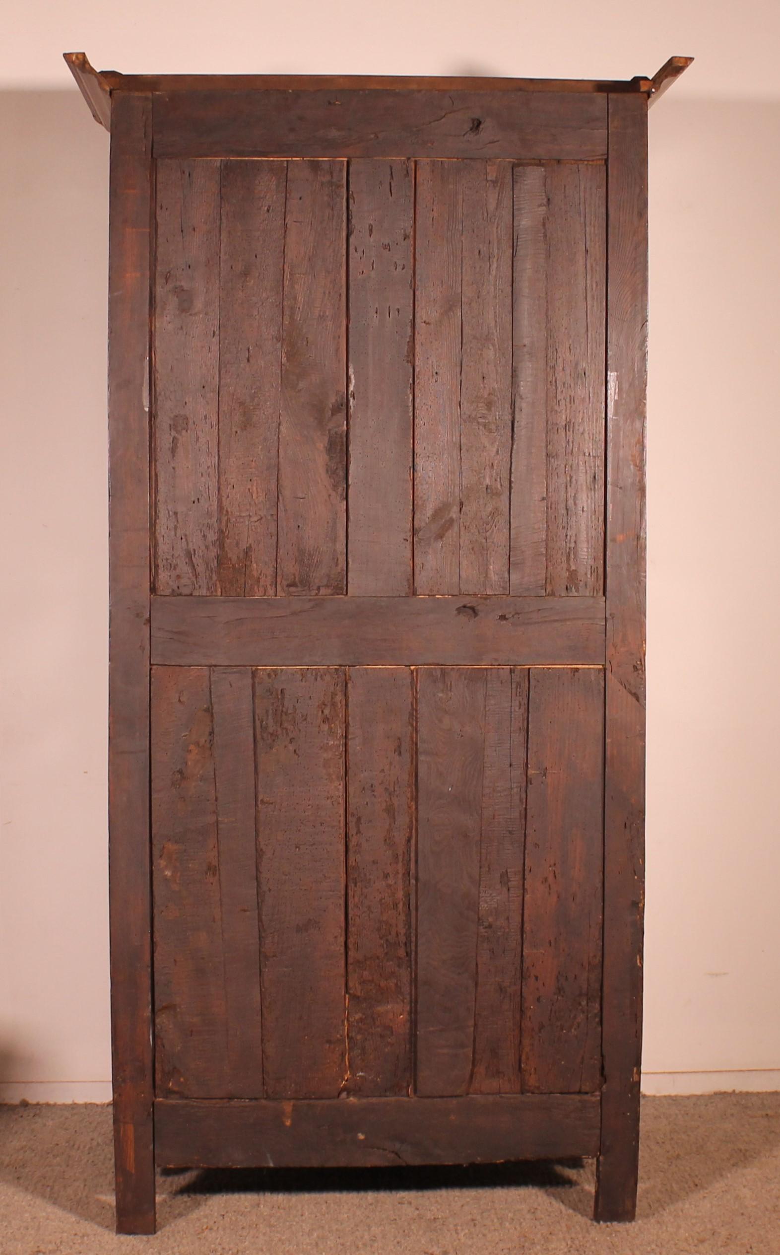 French Wardrobe In Cherry Wood - 18th Century For Sale 3