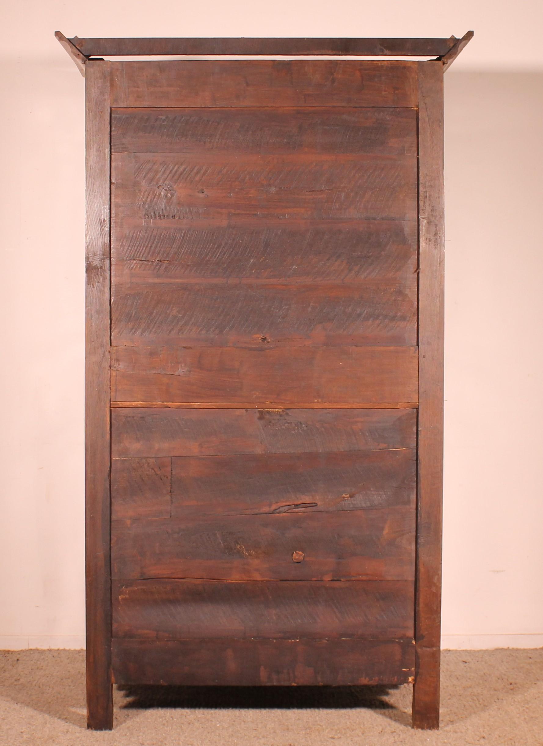 French Wardrobe In Cherry Wood - 18th Century For Sale 3