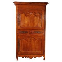 French Wardrobe In Cherry Wood - 18th Century