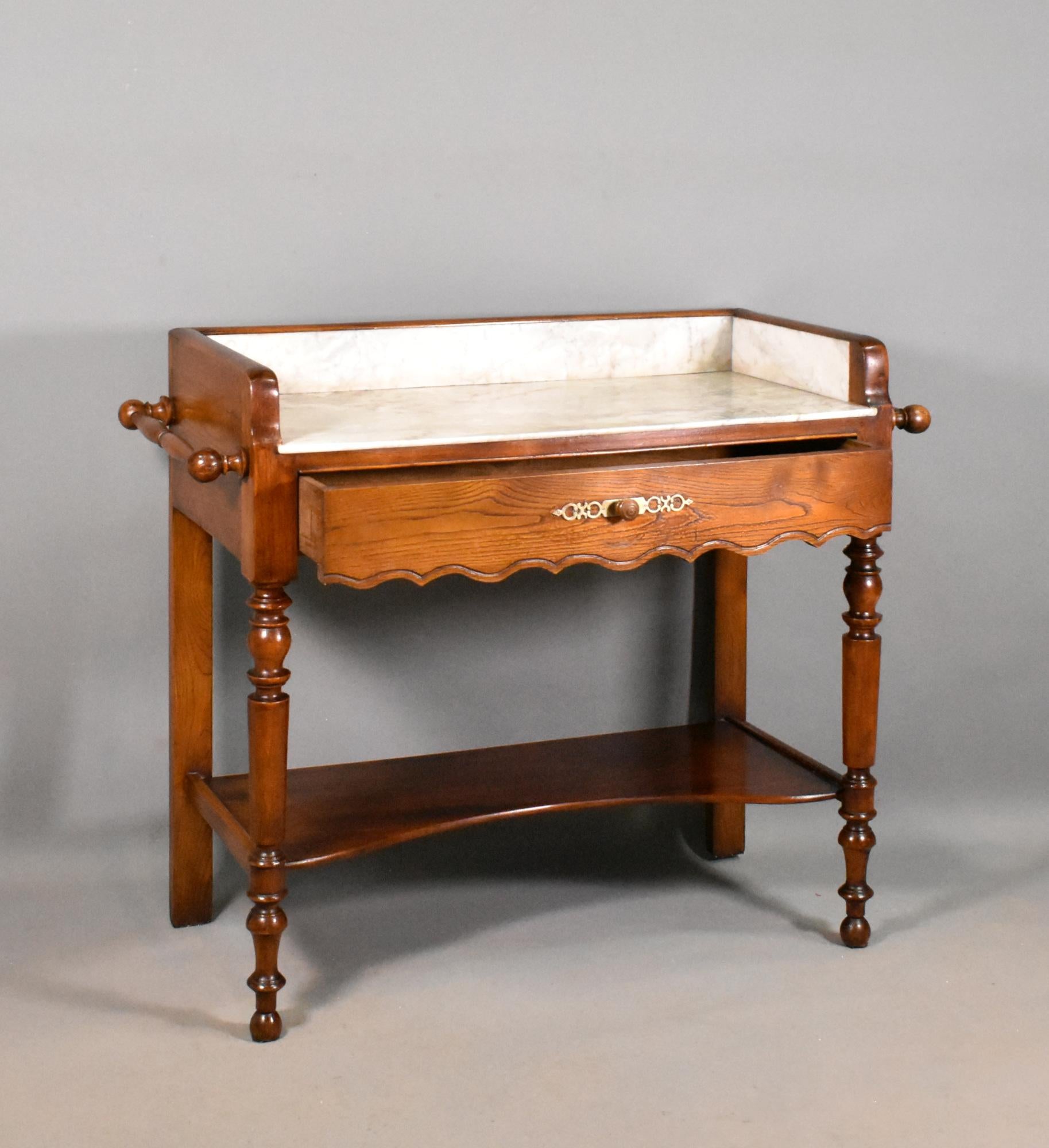 French Washstand in Chestnut Louis Philippe Style 4