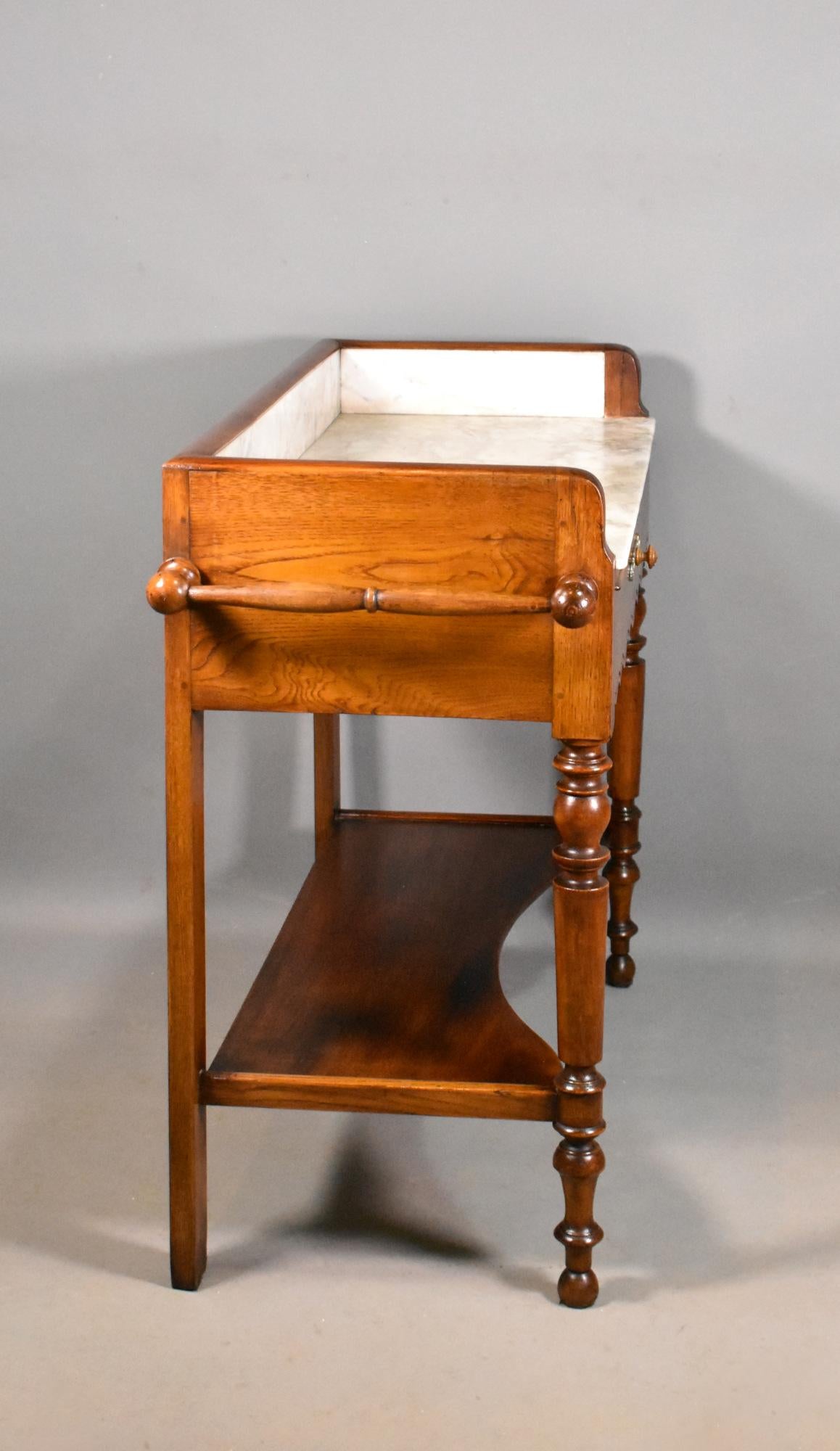 French Washstand in Chestnut Louis Philippe Style 5