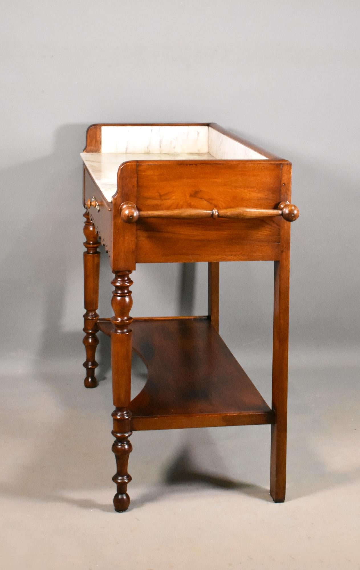 French Washstand in Chestnut Louis Philippe Style 6