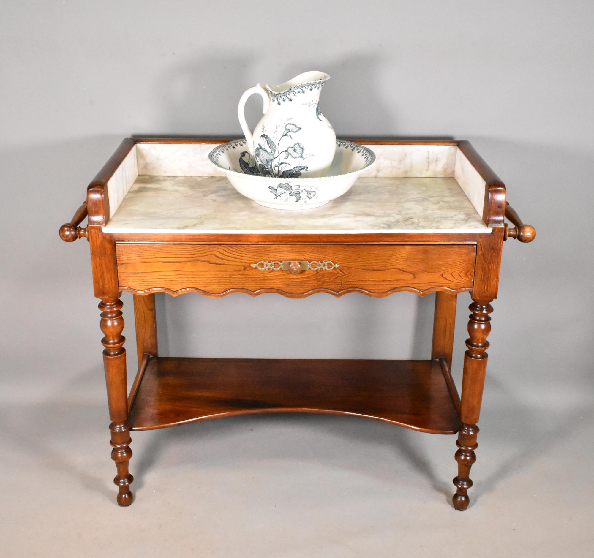 20th Century French Washstand in Chestnut Louis Philippe Style