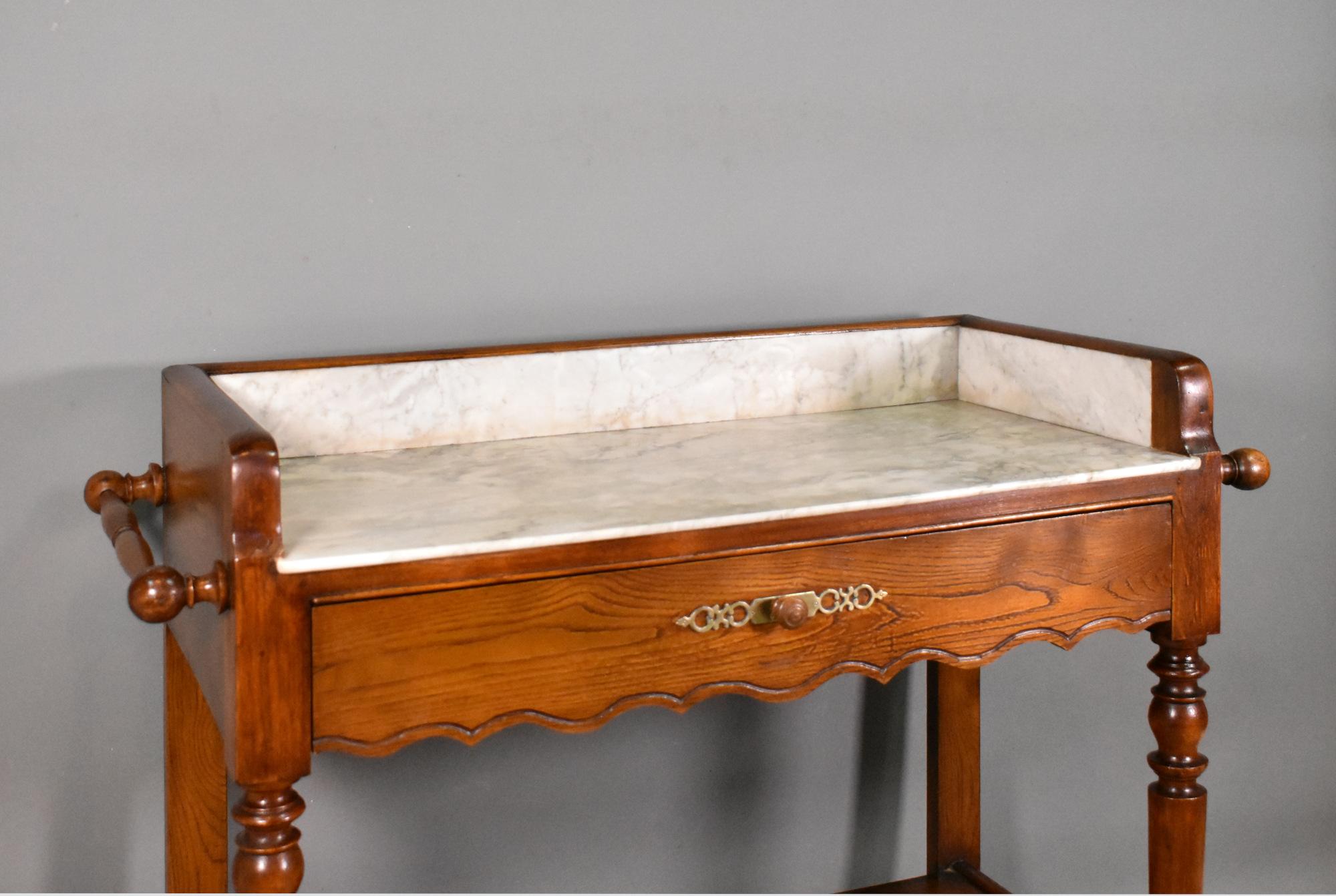 French Washstand in Chestnut Louis Philippe Style 1