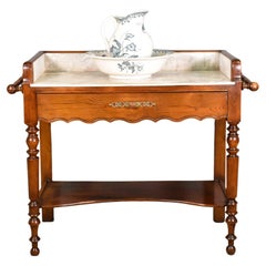 Antique French Washstand in Chestnut Louis Philippe Style