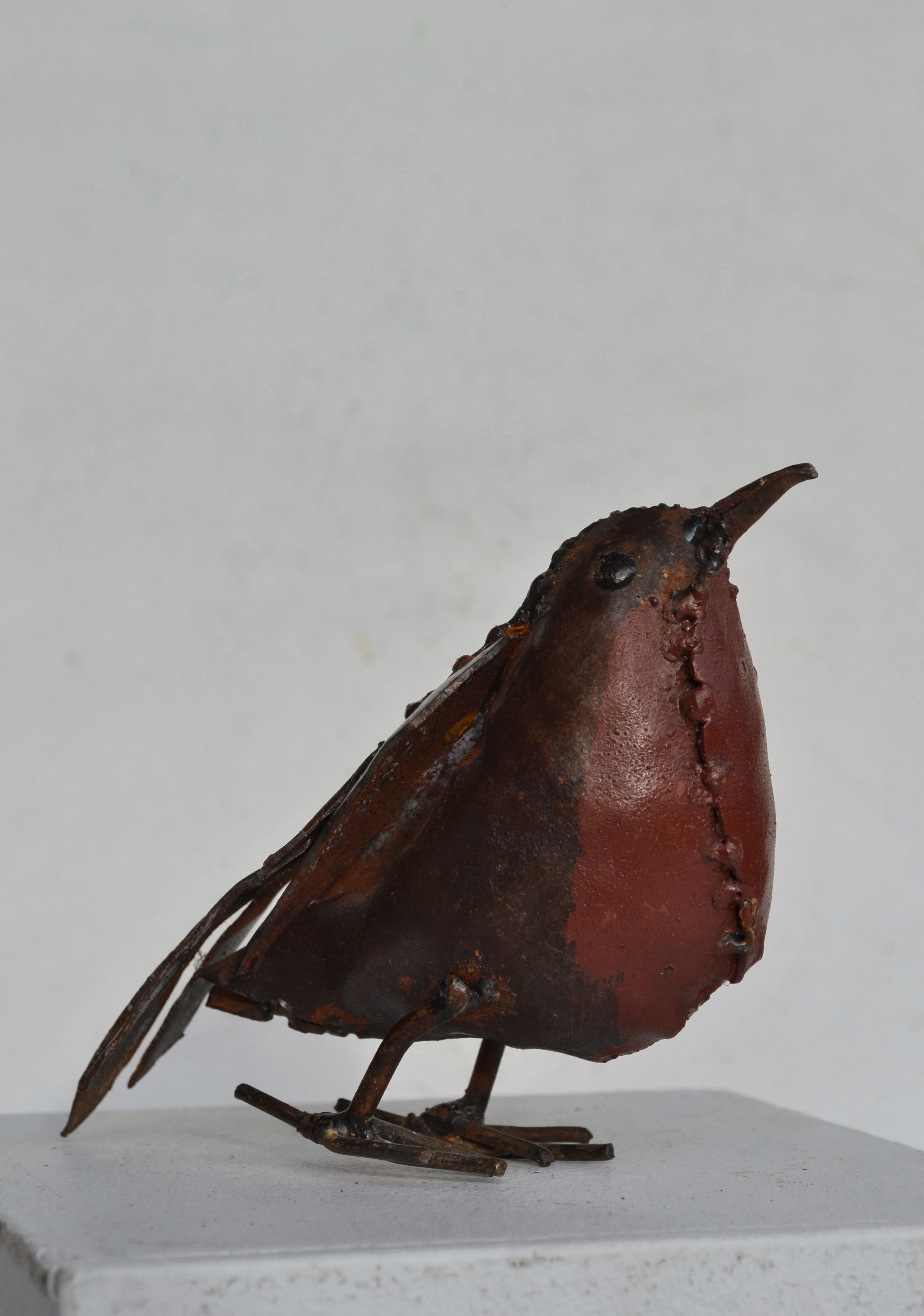 Scultura Robin in metallo saldato francese, anni '50 in vendita 2