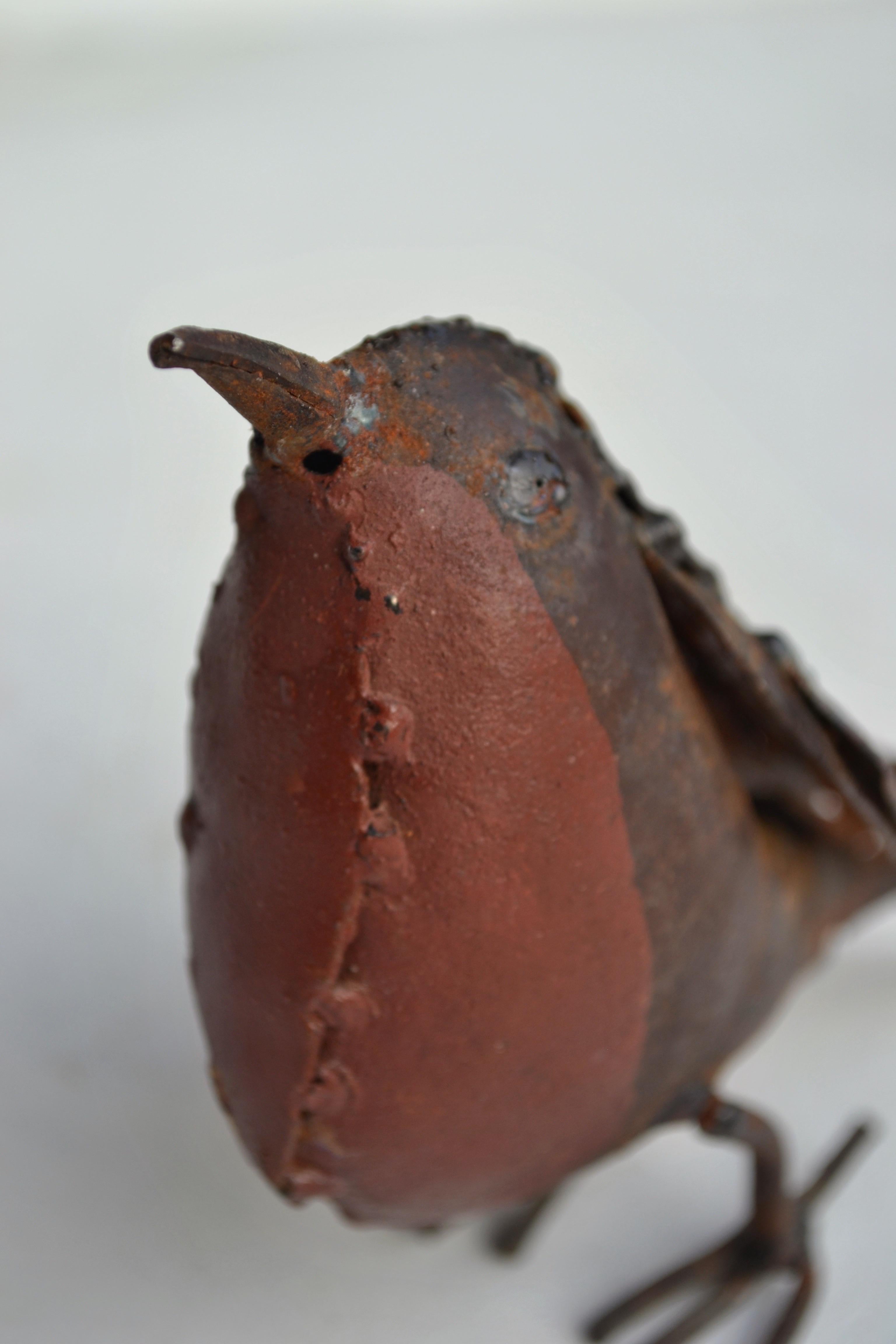 Saldato Scultura Robin in metallo saldato francese, anni '50 in vendita