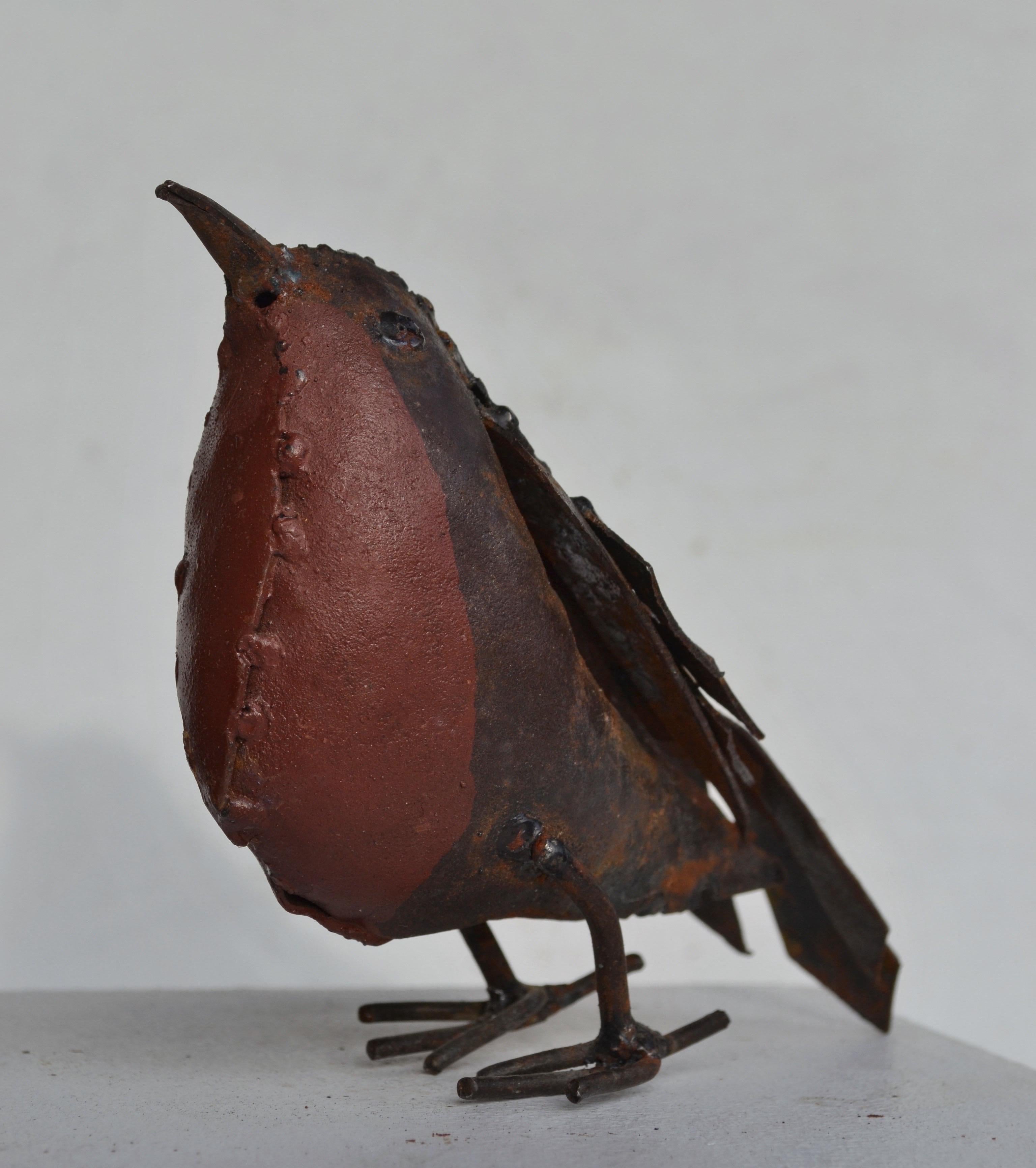 Scultura Robin in metallo saldato francese, anni '50 in vendita 1