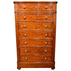 Antique French Wellington Chest of Drawers