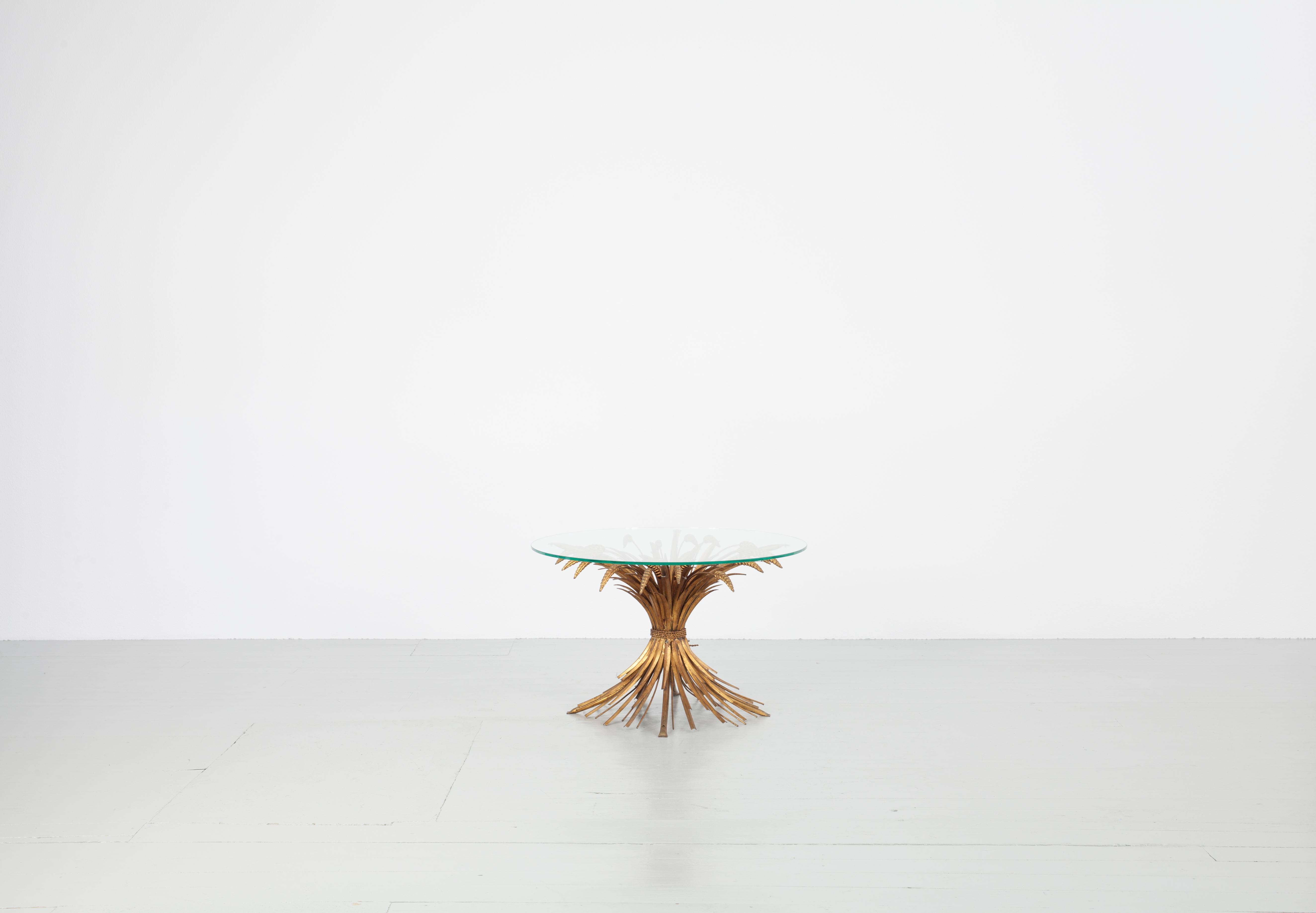 European French Wheat Sheaf Table, 1960