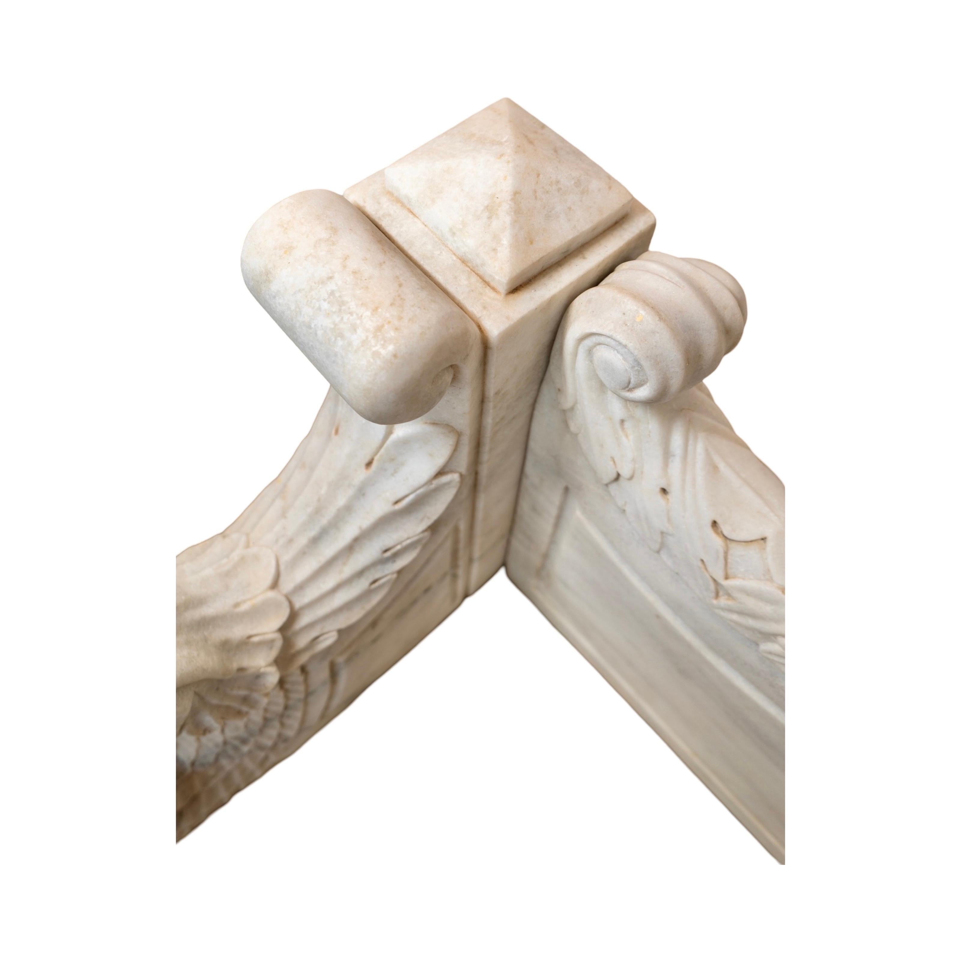 French White Carrara Marble Bench 10