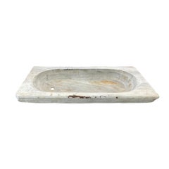 French White Carrara Marble Sink