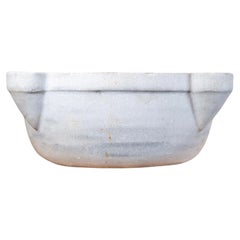 Used French White Carrara Marble Sink