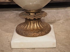 French White Faience Medici Form Vase with Bronze Dolphin Mounts, 19th Century