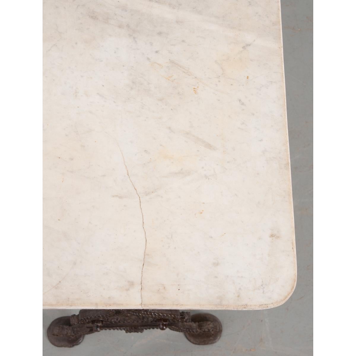 French White Marble Bistro Table 2