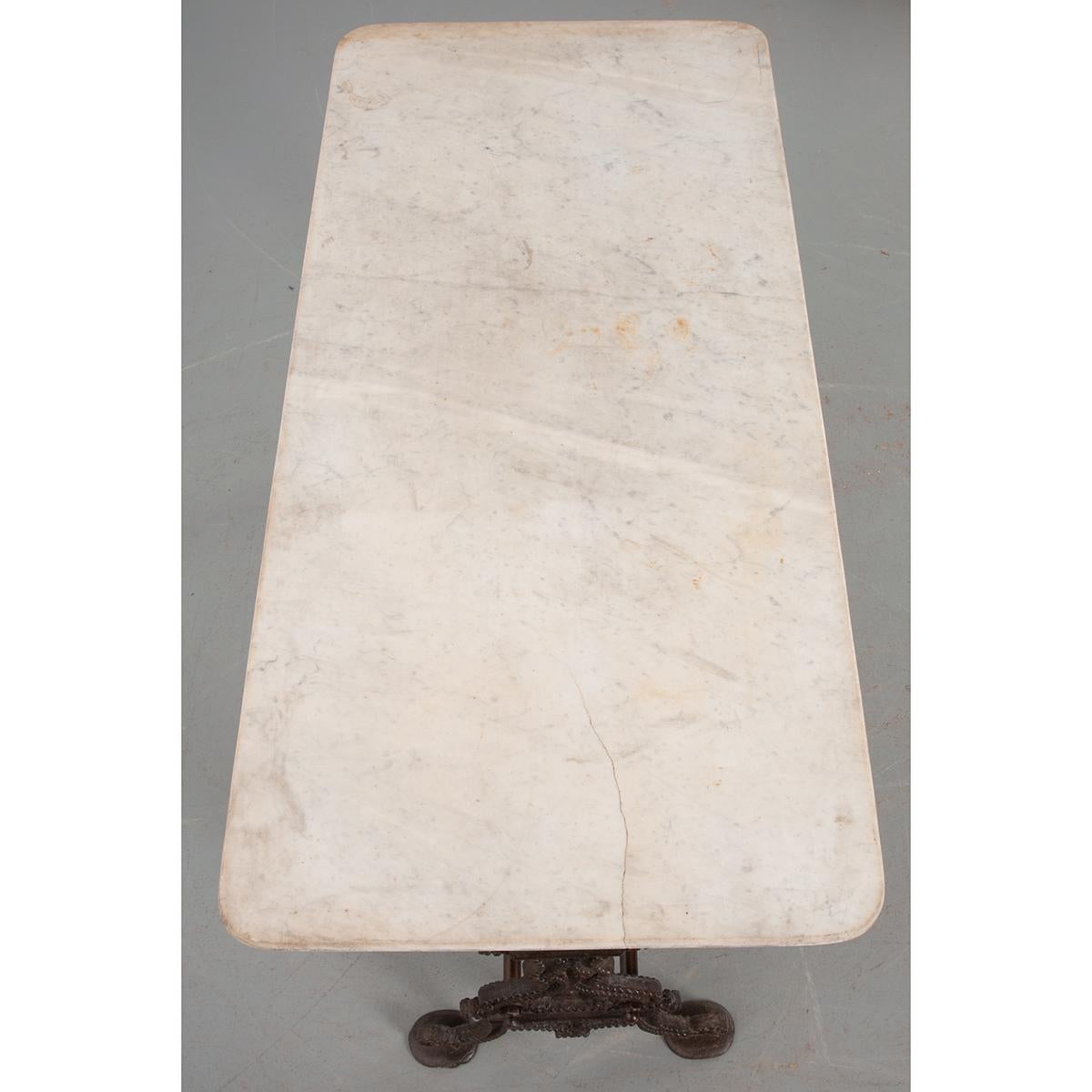French White Marble Bistro Table 3