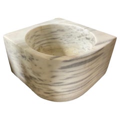 Used French White Marble Corner Sink