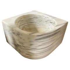 French White Marble Corner Sink