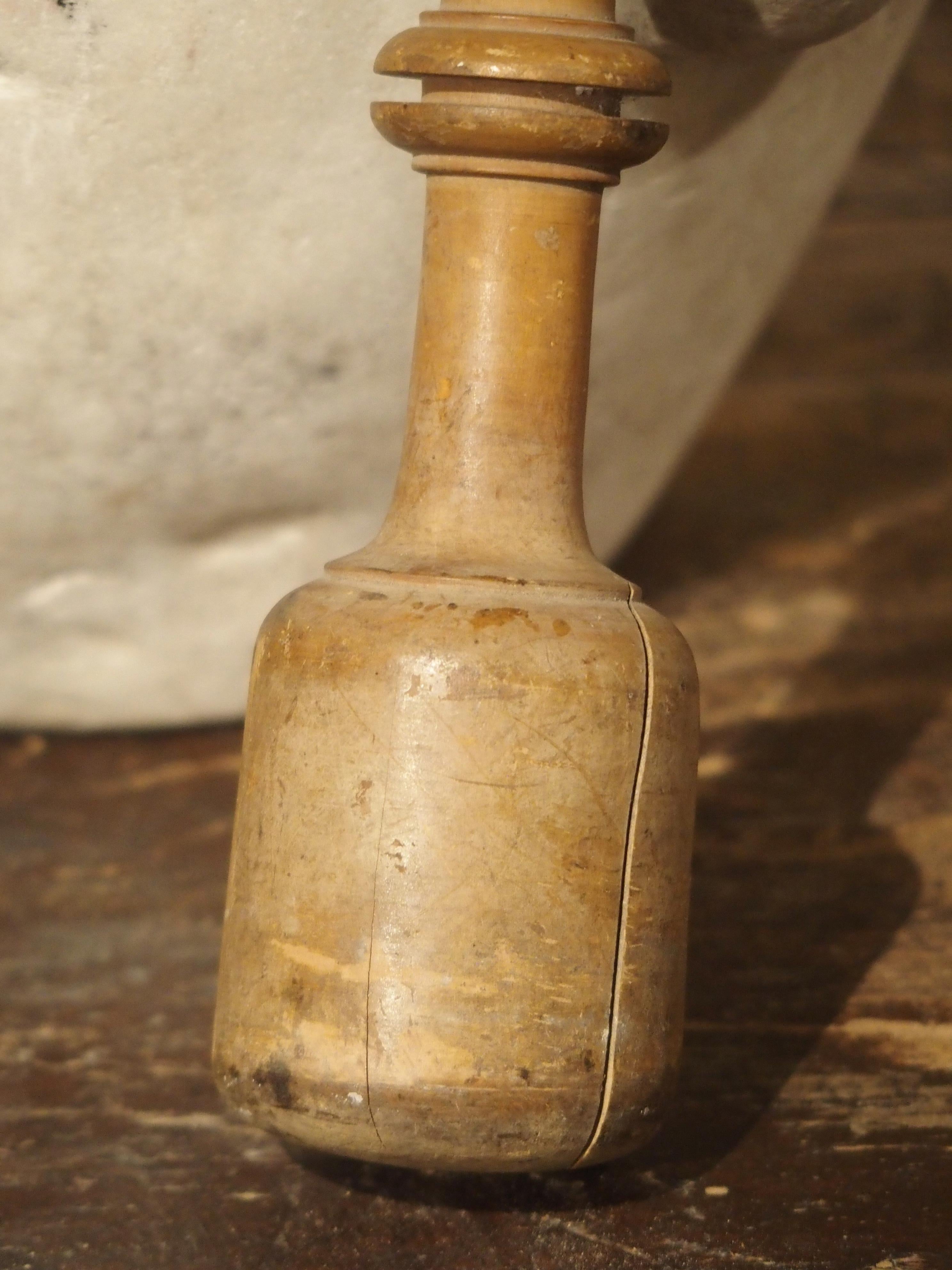 19th Century French White Marble Mortar and Pestle, circa 1850