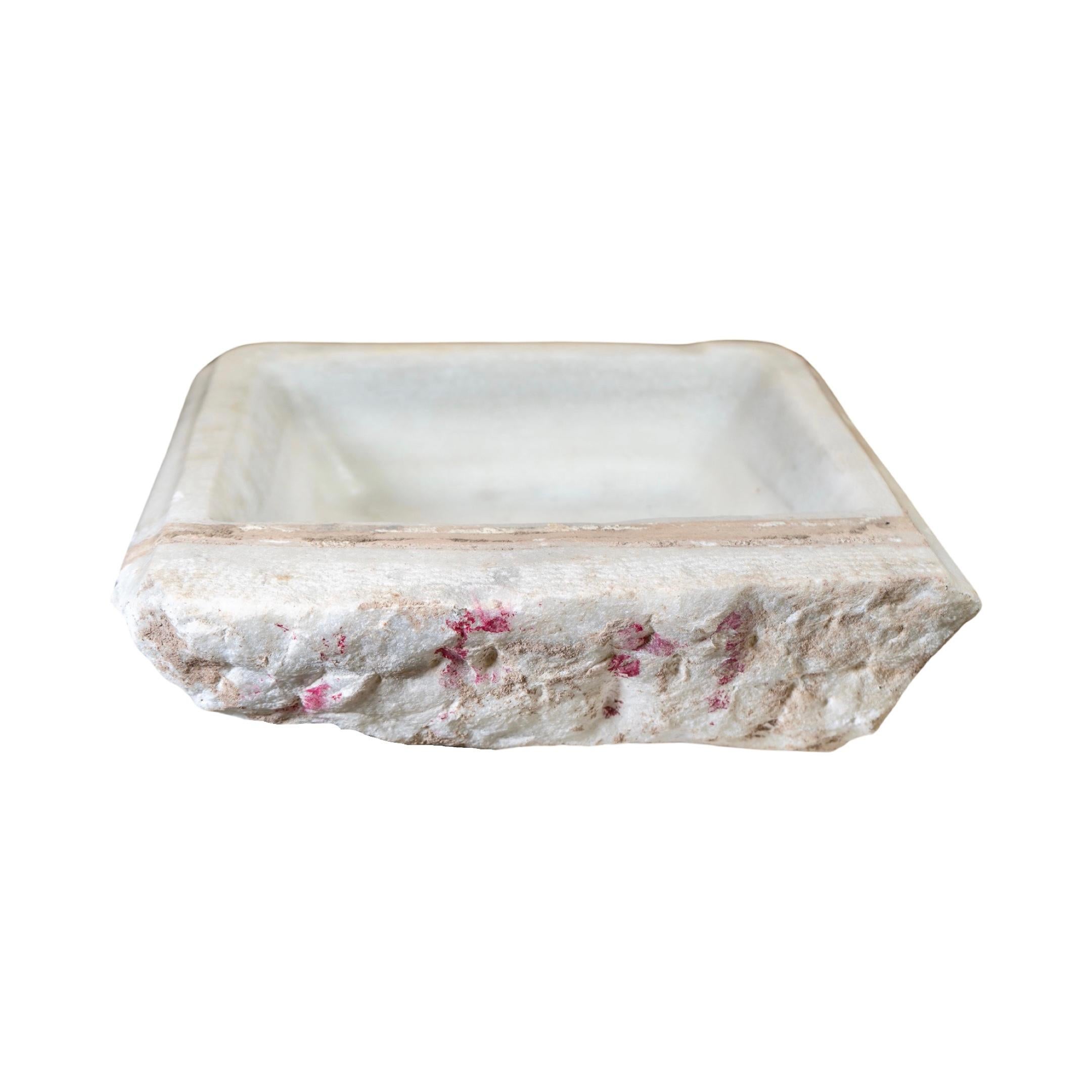 French White Marble Sink For Sale 6