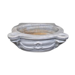 French, White Marble Sink